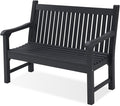 Psilvam Garden Bench, 2-Person Poly Lumber Patio Bench, All-Weather Outdoor by PsilvamGardenFurniture