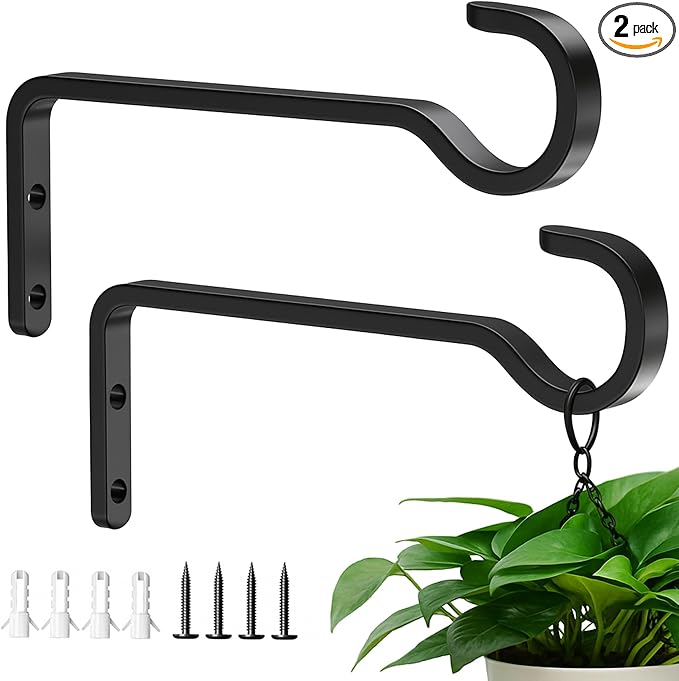 6 Inch 2 Pack Heavy Duty Outdoor Plant Hangers by saffruff