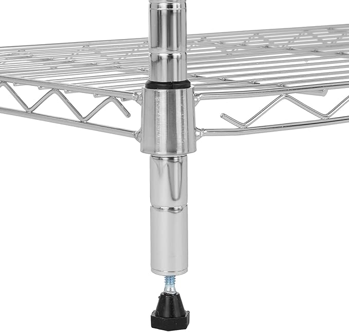 Amazon Basics 3-Shelf Adjustable Heavy Duty Steel Wire Shelving Rack - Image 5
