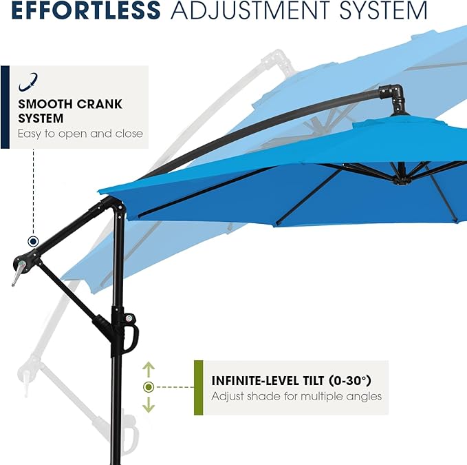 wikiwiki 10ft Patio Umbrella - Image 5