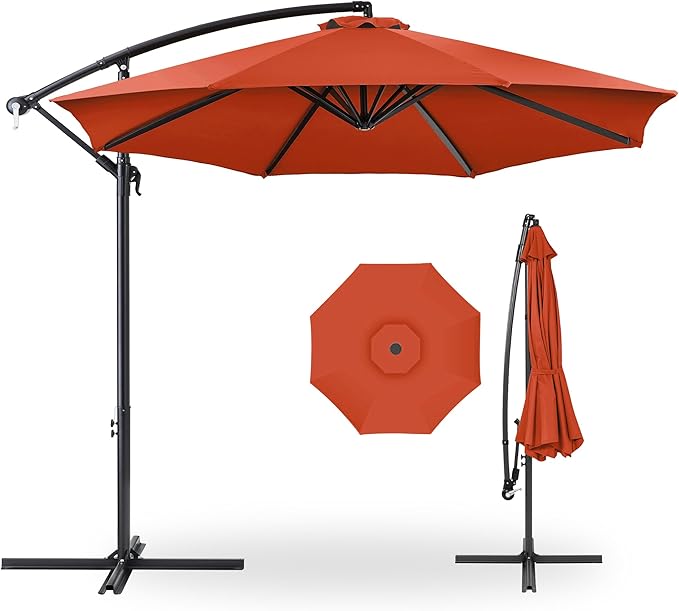 Best Choice Products 10ft Offset Cantilever Hanging Market Patio Umbrella by BestChoiceProducts