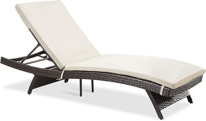 Pamapic Patio Chaise Lounge Set 1 Piece, Patio Lounge Chair by Pamapic