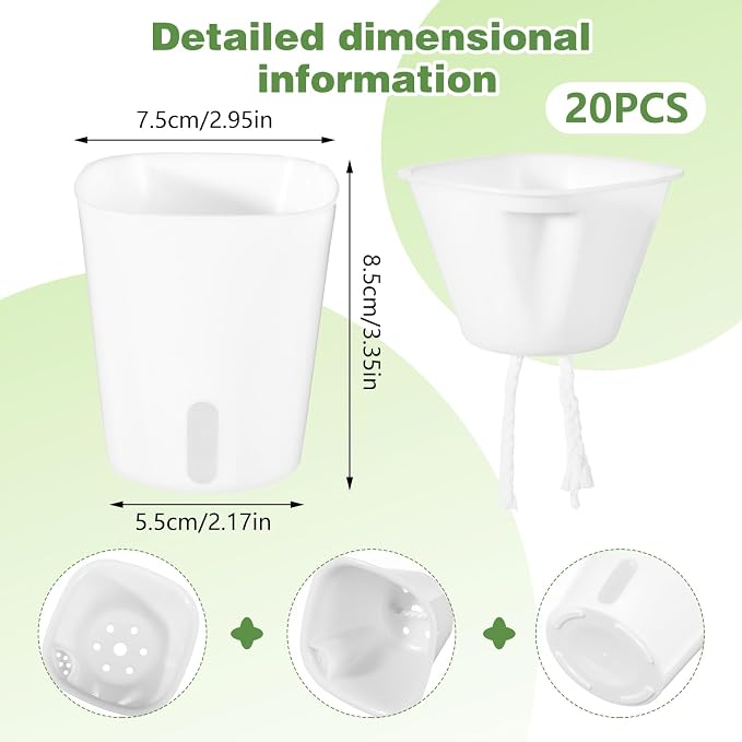 20 Pcs 3 Inch Self Watering Pots - Image 2