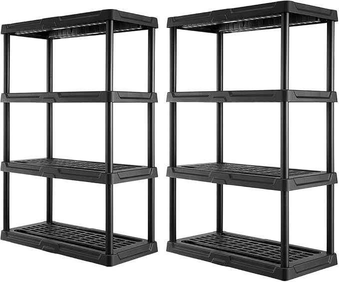 CENTREX CX 4-Tier Heavy Duty Plastic Storage Shelves that Support up to by Unknown