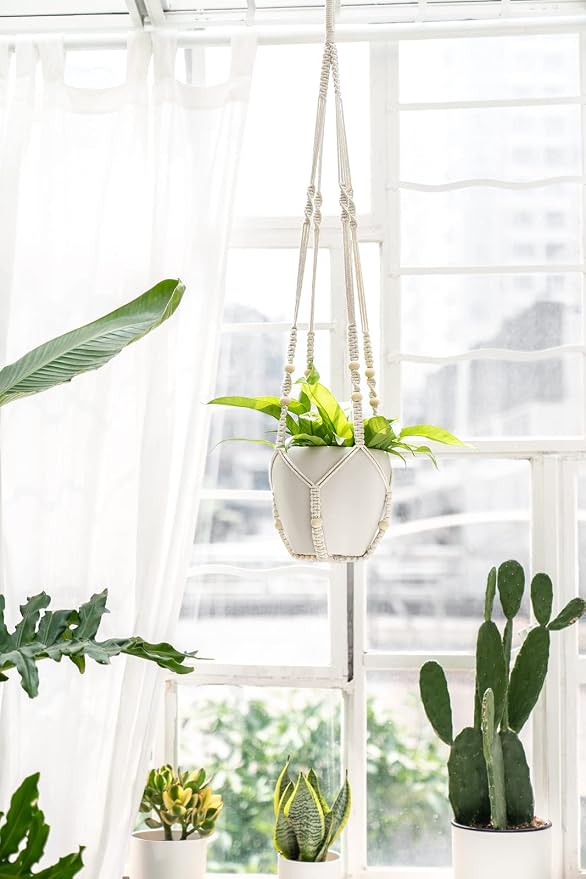 Mkono 43 Inch Macrame Plant Hanger Large - Image 7