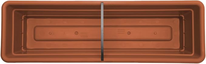 Bloem Dura Cotta 18" Terra Cotta Resin Rectangle Window Box Planter - Image 6
