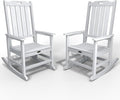 Oversized Rocking Chair Set of 2, Outdoor Rocking Chair by THOEOE