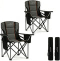 FAIR WIND 2 Pack Heavy Duty Camping Chair, Oversized Padded Folding Chair by FAIRWINDOutdoorEquipment