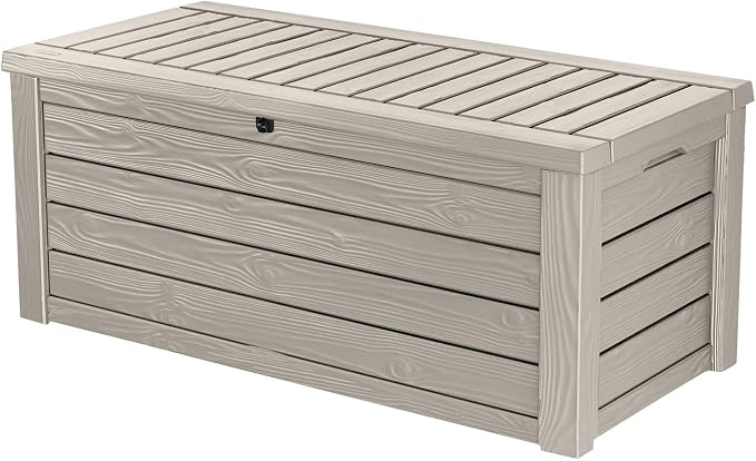 Keter Westwood 150 Gallon Resin Large Outdoor Storage Box by Keter