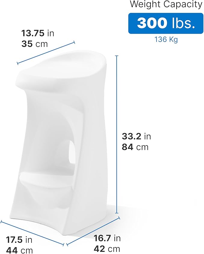 Step2 in Pool Stool, 33-inches Tall, Waterproof Patio Furniture, Bar Stool - Image 2