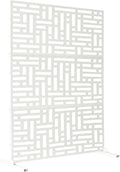 Oakland Living 6 ft. X 4 ft. White Freestanding Metal Privacy Screen Room by Oakland+Living