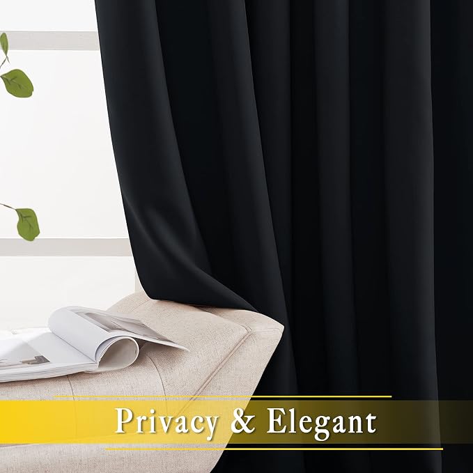 NICETOWN Blackout Curtain for Sliding Door, Patio Door Curtains, Thermal - Image 4