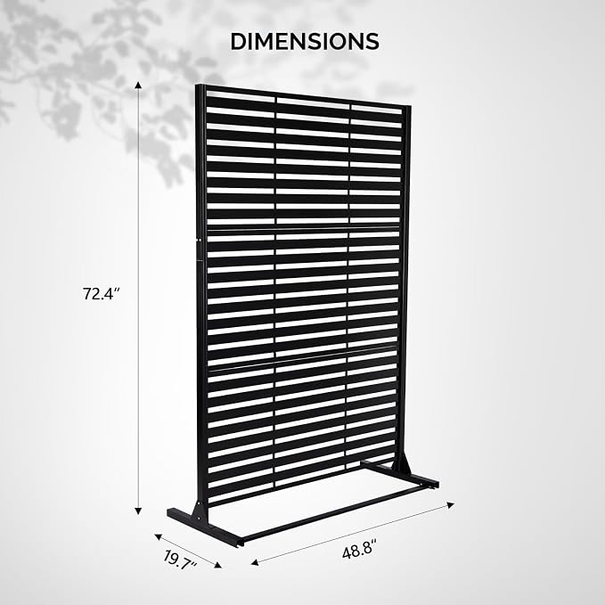 VINGLI Metal Privacy Screen for Outdoor, Decorative Room Divider for Patio - Image 2