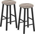 HOOBRO Bar Stools Set of 2, Counter Height Bar Stools, 25.8" Bar Stools by HOOBRO