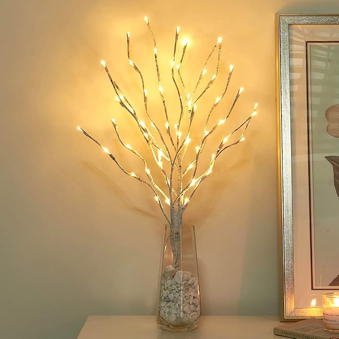 Vanthylit 3PK 30'' Lighted Birch Twig Branches by Vanthylit