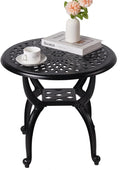 Cast Aluminum Outdoor Side Table, Small Patio Table, Outdoor Coffee Tables by Unknown