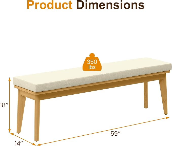 Wisteria Lane Acacia Outdoor Bench - Image 2
