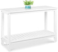 Best Choice Products 48in 2-Shelf Eucalyptus Wooden Console Table Indoor by BestChoiceProducts