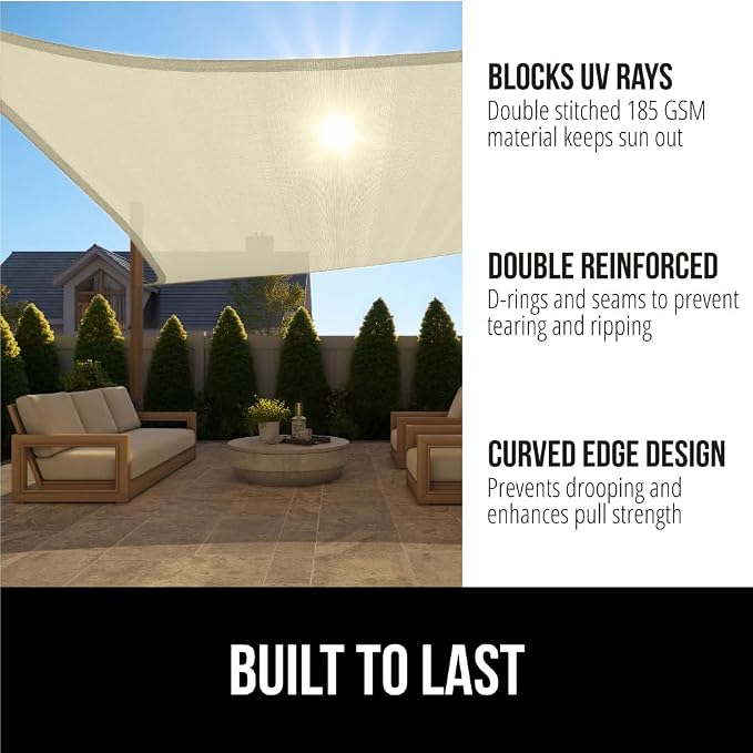 GORILLA GRIP Heavy Duty Sun Shade, UV Protection Fade Tear and Rust Resistant - Image 2