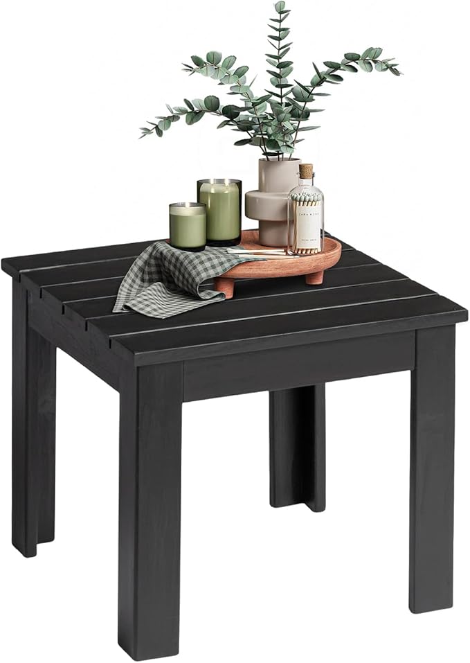 VINGLI Outdoor Adirondack Side Table, Patio Side Table Conversation End Table - Image 4