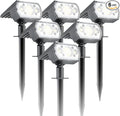 6 Packs Solar Spot Lights Outdoor, 64 LED 6500K Solar Lights Outdoor, IP67 by Unknown