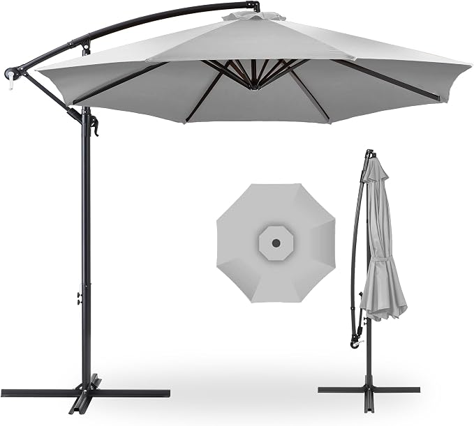 Best Choice Products 10ft Offset Cantilever Hanging Market Patio Umbrella by BestChoiceProducts