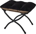 15" Folding Ottoman, Foldable Footrest Stool, Portable Small Foot Stool by MordchilHF
