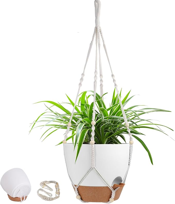 41.5 Inch Macrame Plant Hanger Indoor Outdoor by Vanslogreen