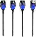 4 Pack Outdoor Solar Flame Light, Solar Lights Outdoor by Unknown