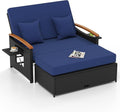 Tangkula Patio Rattan Daybed by TANGKULA