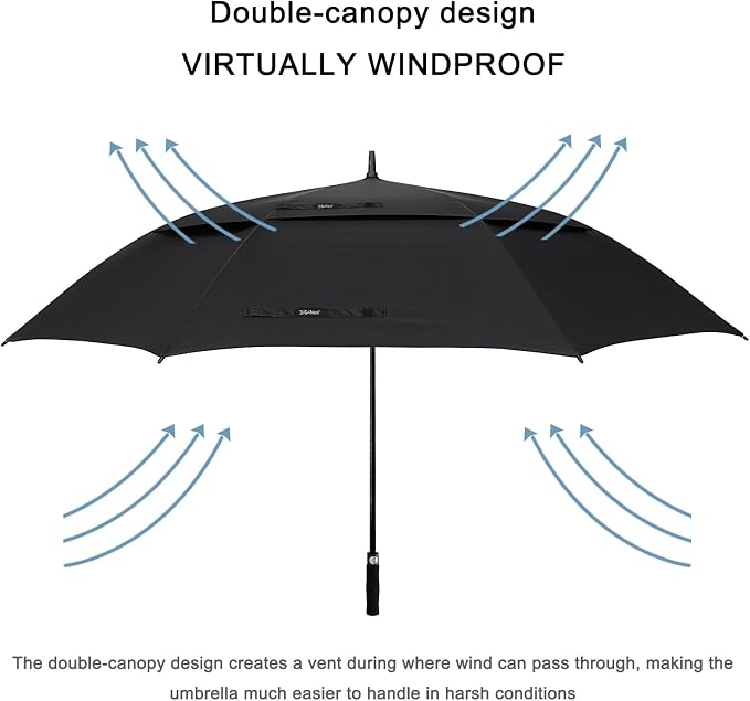 G4Free 47/54/62/68/72 Inch Automatic Open Golf Umbrella Oversize Extra Large - Image 3