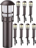 LEONLITE 8-Pack Low Voltage Landscape Lights Pathway, 3W 12V LED Path Lights by LEONLITE