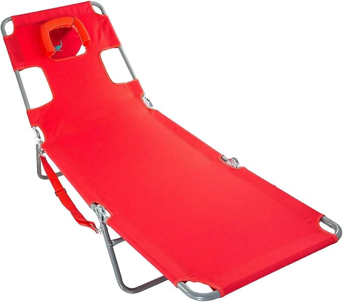 Ostrich The Original Chaise 72 x 22 Inch Lounge Portable Reclining Lounger - Image 6