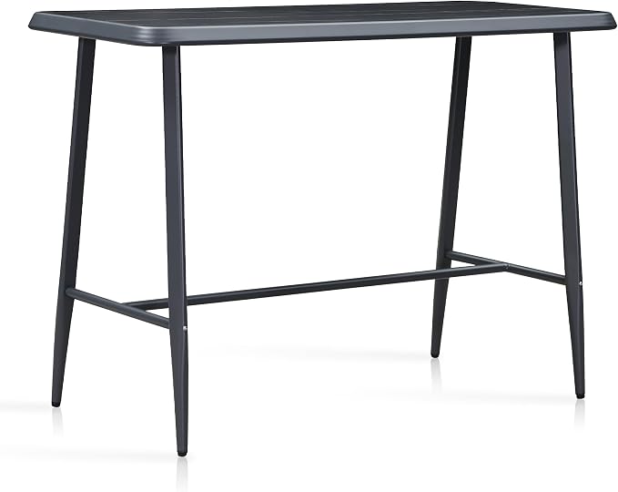 PURPLE LEAF Outdoor Bar Table Rectangular Bar High Pub Dining Table - Image 8