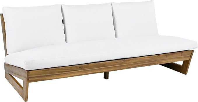 Christopher Knight Home Wicos Modern Acacia Wood Outdoor Sofa - Image 5