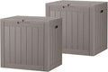 Outdoor Storage Box, Resin Deck Boxes Indoor and outdoor, Waterproof Storage by NBYSGO