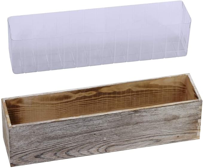 10 Pcs Plastic Planter Liners Clear Rectangular Plastic Liners - Image 3
