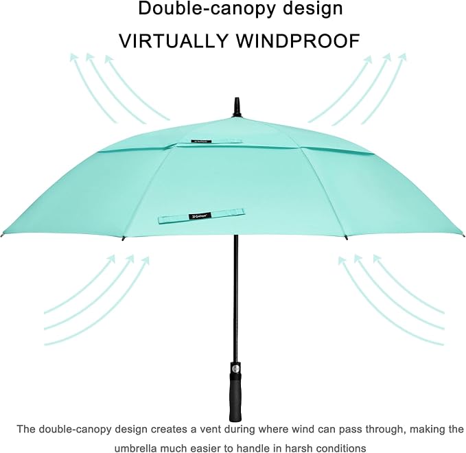 G4Free 47/54/62/68/72 Inch Automatic Open Golf Umbrella Oversize Extra Large - Image 3