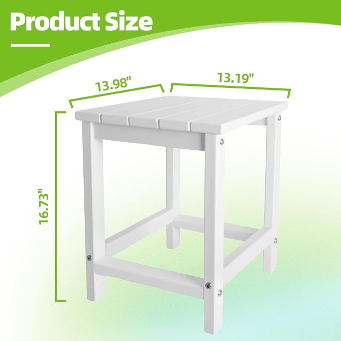 Outdoor Side Tables Adirondack, HDPE Small Table - Image 2