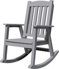 Devoko PP Material Rocking Chair Outdoor Indoor All Weather High Back Patio by DEVOKO