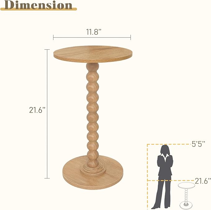 Small Side Table, Drink Table for Small Spaces, Modern Martini Table - Image 3