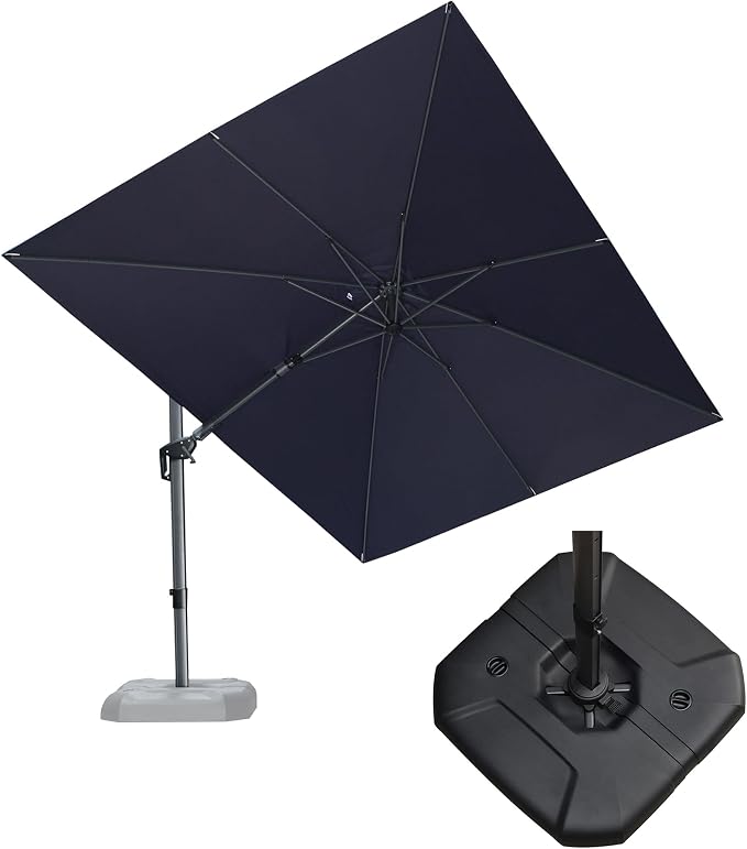 PURPLE LEAF 9' X 12' Right-left Tilt Patio Umbrella by PURPLELEAF