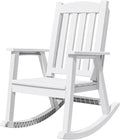 Devoko PP Material Rocking Chair Outdoor Indoor All Weather High Back Patio by DEVOKO