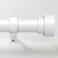 Curtain Rods for Windows 48 to 84, 1 Inch Adjustable White Heavy Duty Long by TimeForest