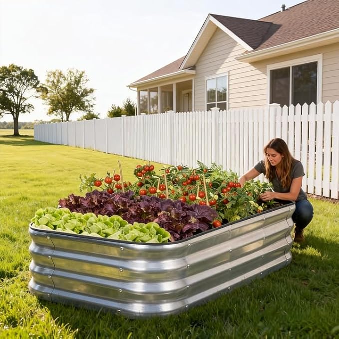 3 in 1 Galvanized Raised Garden Bed - Image 9