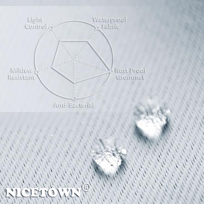 NICETOWN Outdoor Curtain Waterproof & Windproof, Energy Smart Thermal Insulated - Image 4