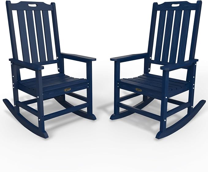 Oversized Rocking Chair Set of 2, Outdoor Rocking Chair by THOEOE