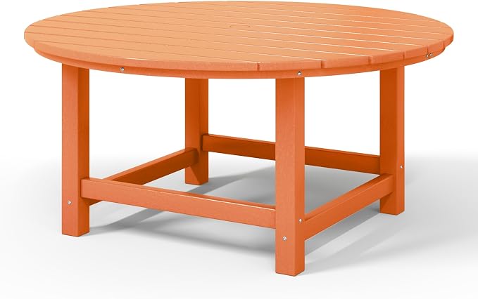 WestinTrends Malibu Low Outdoor HDPE Round Patio Coffee Table - Image 9