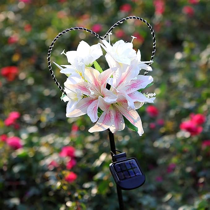 Starryfill Garden Solar Lights Outdoor Heart-Shaped - Image 5