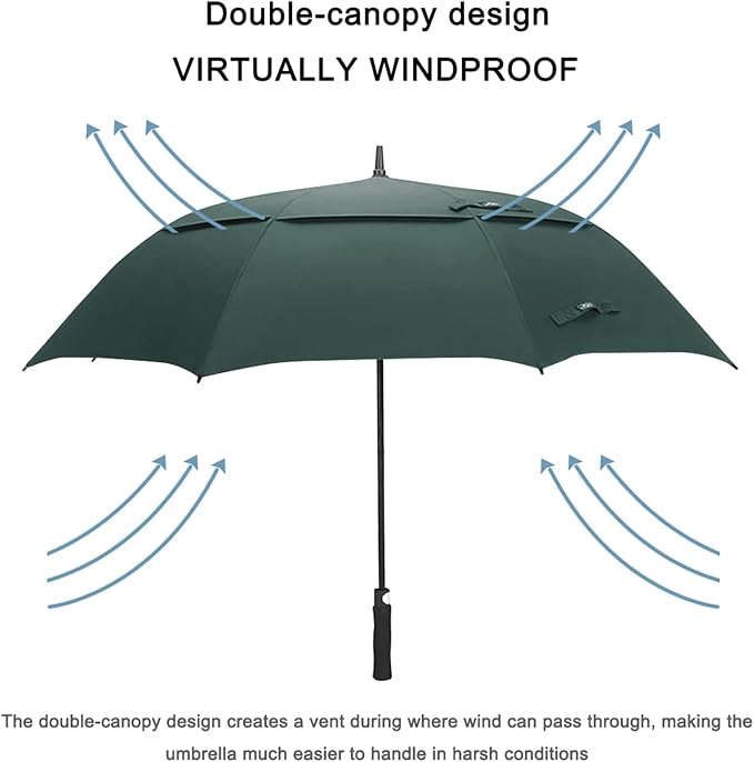 G4Free 47/54/62/68/72 Inch Automatic Open Golf Umbrella Oversize Extra Large - Image 2